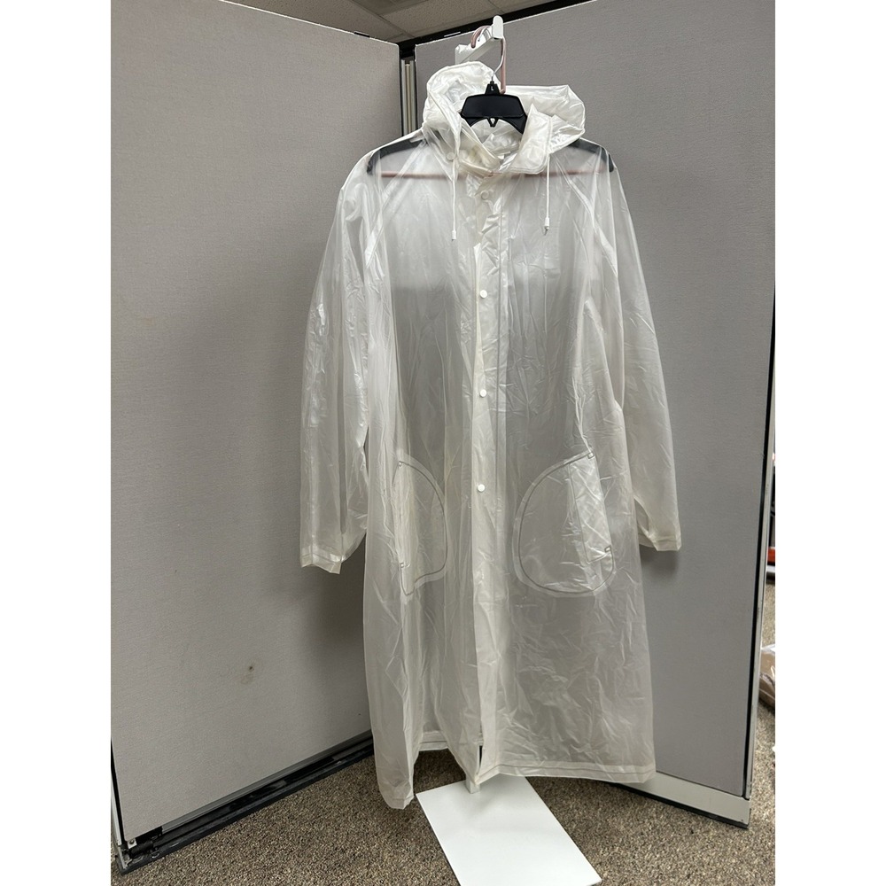 Tingley PVC Tuff-Enuff Rain Coat hooded 3X Clear Snaps Maxi RT200613 made USA